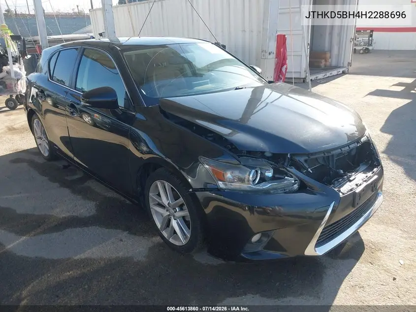 2017 Lexus Ct 200H VIN: JTHKD5BH4H2288696 Lot: 45613860