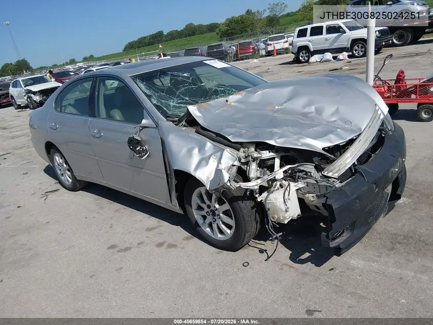 2002 Lexus Es 300 VIN: JTHBF30G825024251 Lot: 45659854