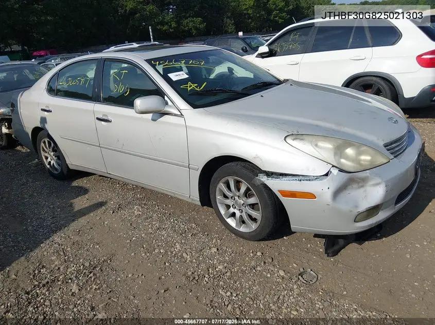 2002 Lexus Es 300 VIN: JTHBF30G825021303 Lot: 45667707