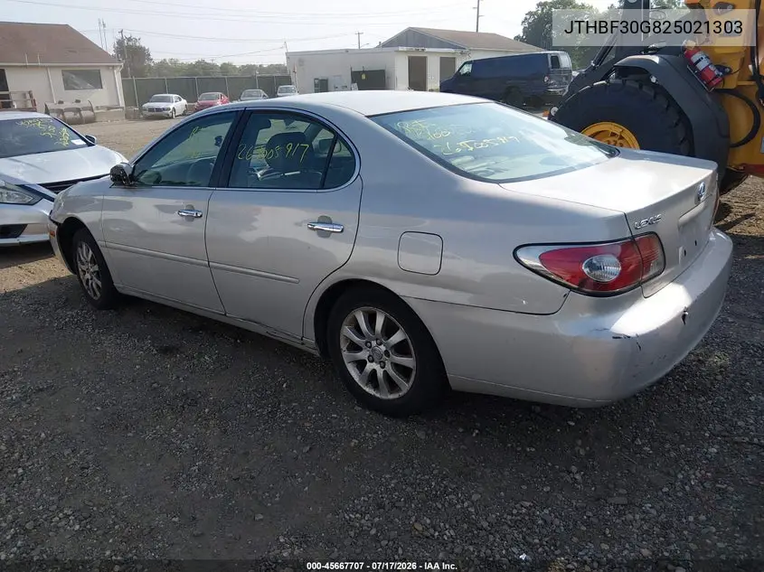 2002 Lexus Es 300 VIN: JTHBF30G825021303 Lot: 45667707