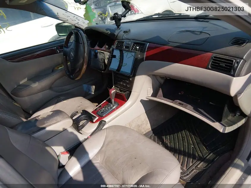 2002 Lexus Es 300 VIN: JTHBF30G825021303 Lot: 45667707