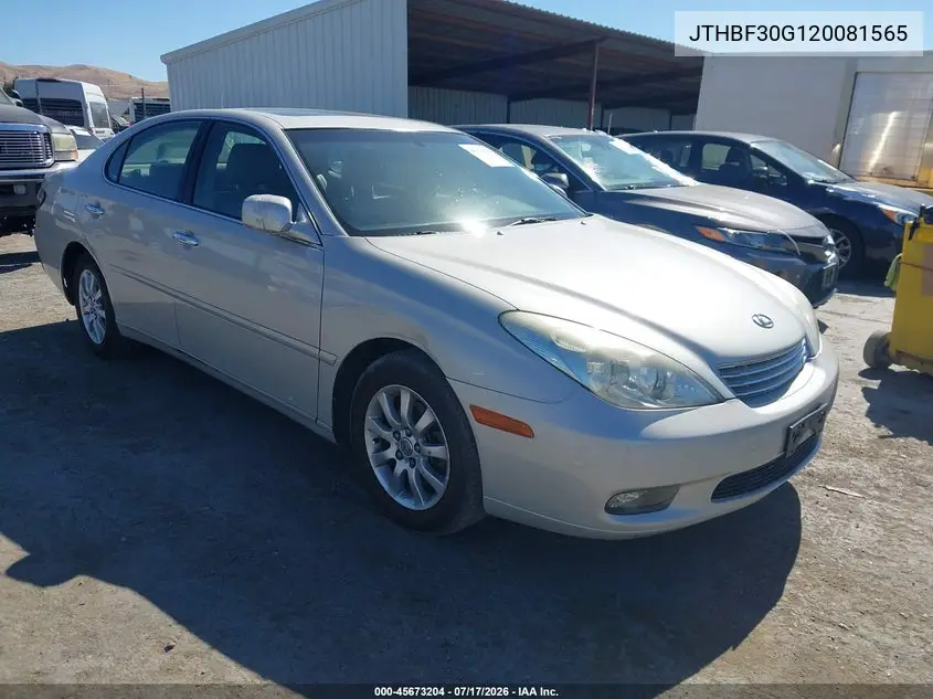 2002 Lexus Es 300 VIN: JTHBF30G120081565 Lot: 45673204