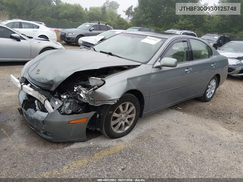 2003 Lexus Es 300 VIN: JTHBF30G930125748 Lot: 45221902