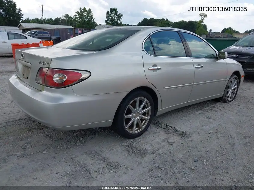 2003 Lexus Es 300 VIN: JTHBF30G136018335 Lot: 45554386