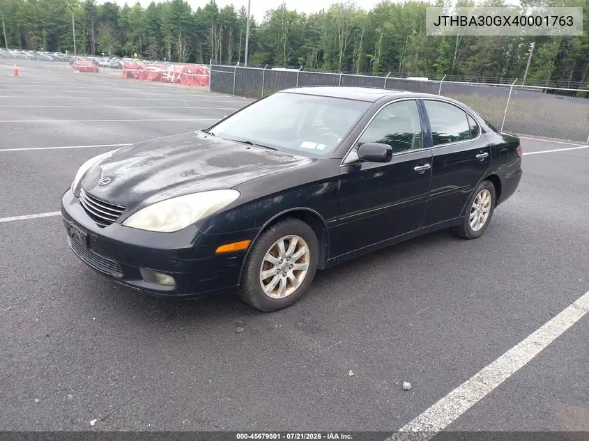 2004 Lexus Es 330 VIN: JTHBA30GX40001763 Lot: 45679501
