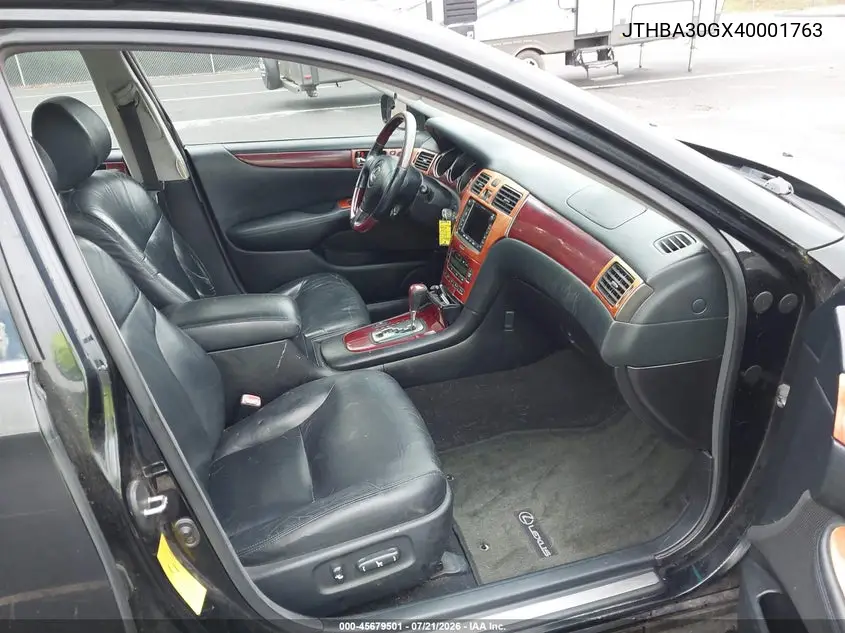 2004 Lexus Es 330 VIN: JTHBA30GX40001763 Lot: 45679501