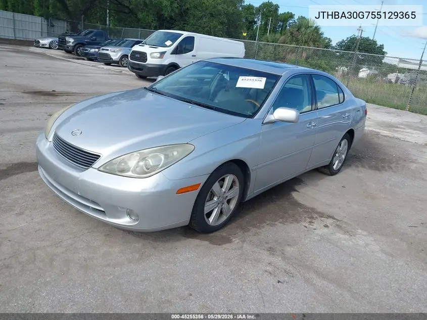 2005 Lexus Es 330 VIN: JTHBA30G755129365 Lot: 45255356