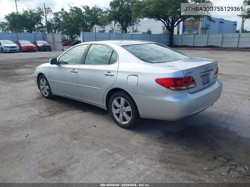 2005 Lexus Es 330 VIN: JTHBA30G755129365 Lot: 45255356