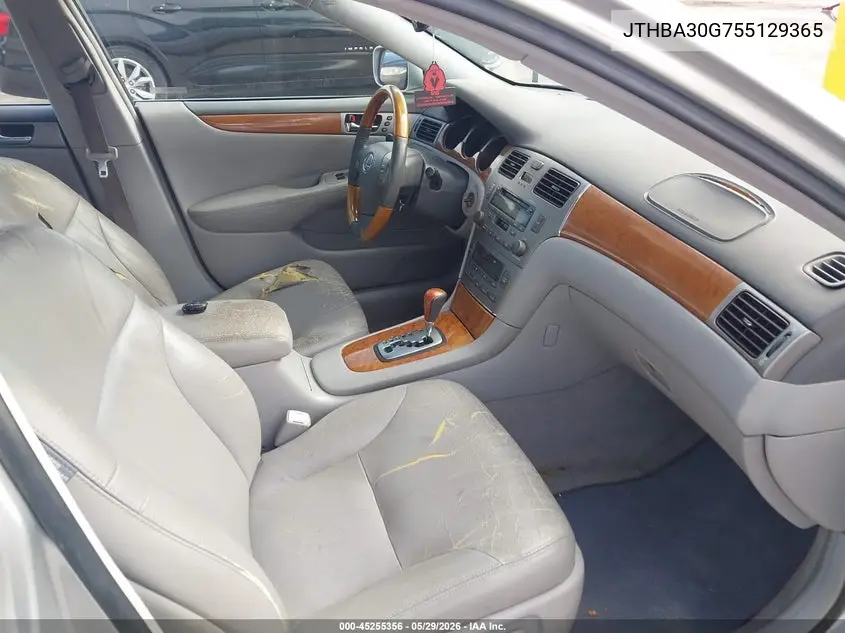 2005 Lexus Es 330 VIN: JTHBA30G755129365 Lot: 45255356