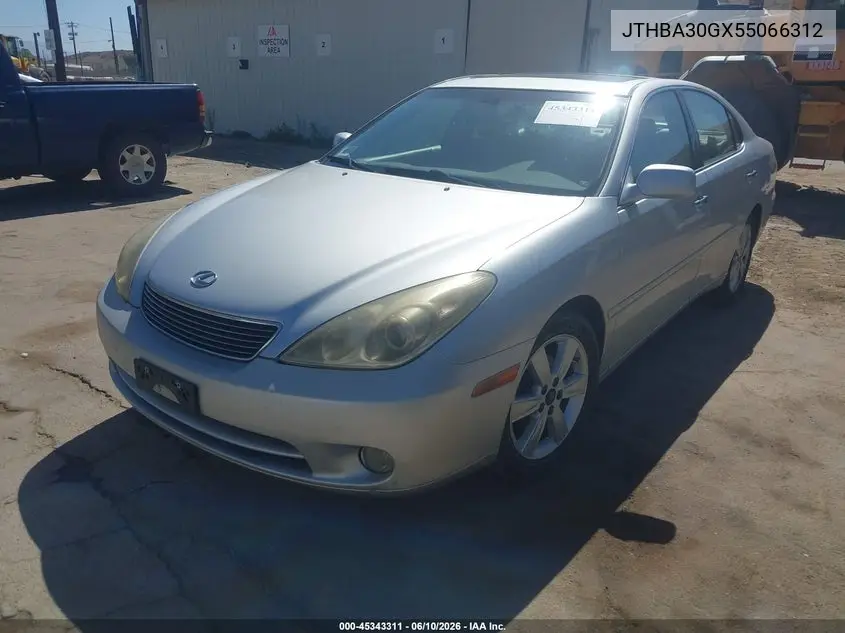 2005 Lexus Es 330 VIN: JTHBA30GX55066312 Lot: 45343311