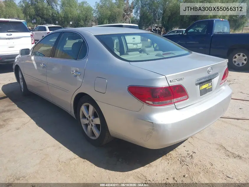 2005 Lexus Es 330 VIN: JTHBA30GX55066312 Lot: 45343311