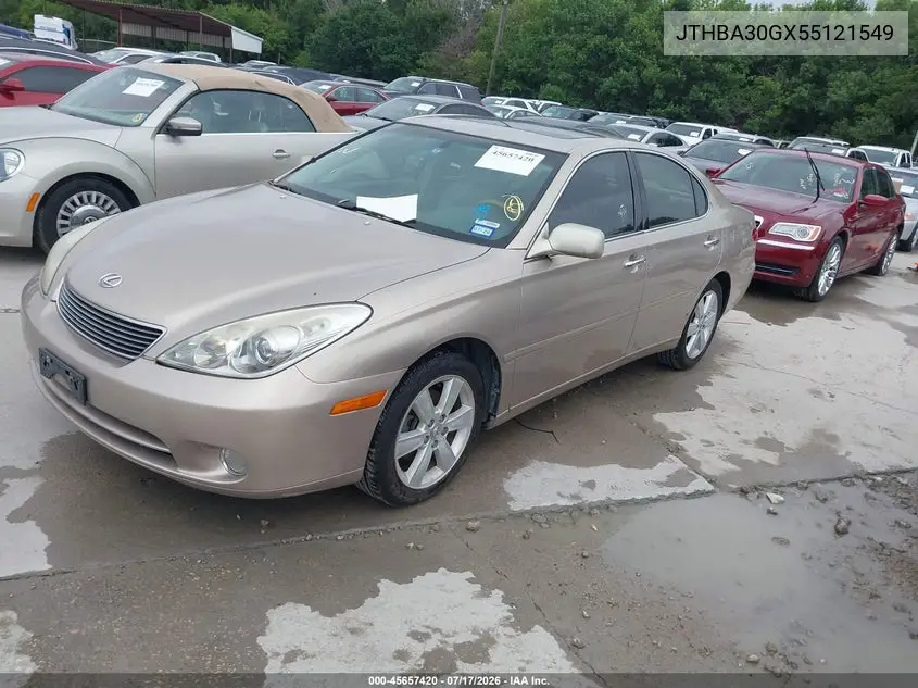 2005 Lexus Es 330 VIN: JTHBA30GX55121549 Lot: 45657420