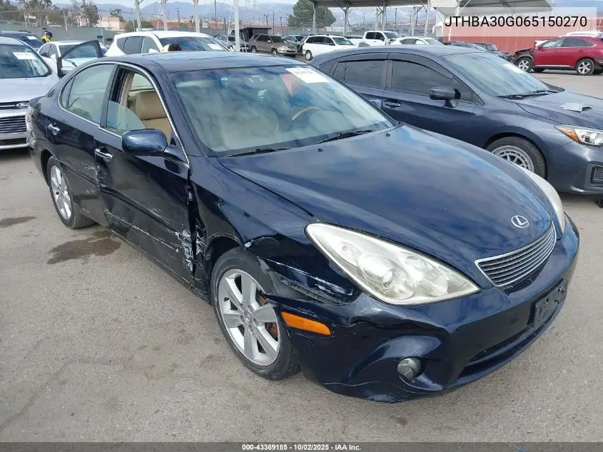 JTHBA30G065150270 2006 Lexus Es 330