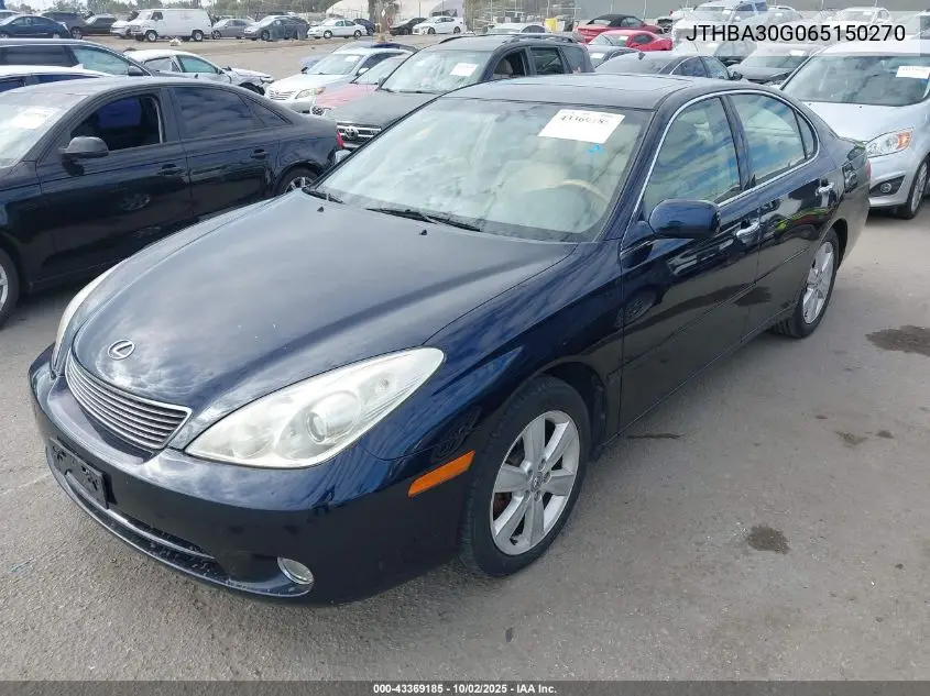 JTHBA30G065150270 2006 Lexus Es 330