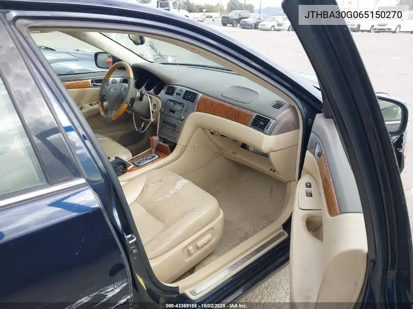 JTHBA30G065150270 2006 Lexus Es 330
