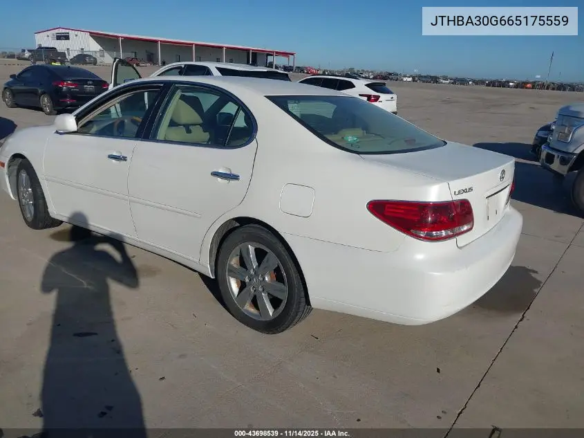 JTHBA30G665175559 2006 Lexus Es 330