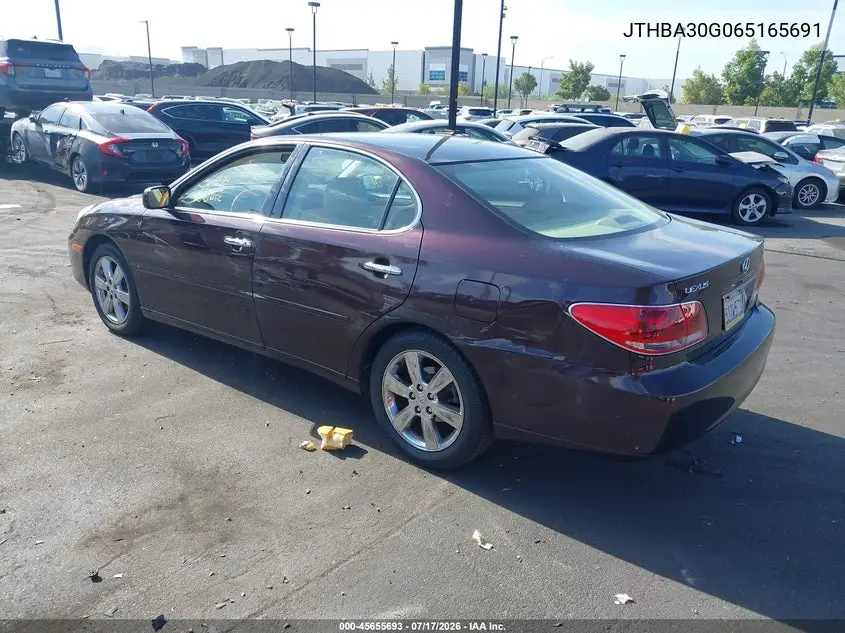 2006 Lexus Es 330 VIN: JTHBA30G065165691 Lot: 45655693