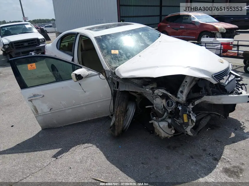 2006 Lexus Es 330 VIN: JTHBA30G765155353 Lot: 45667051