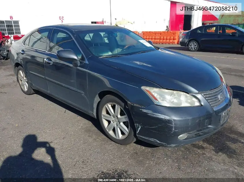 JTHBJ46G472058210 2007 Lexus Es 350
