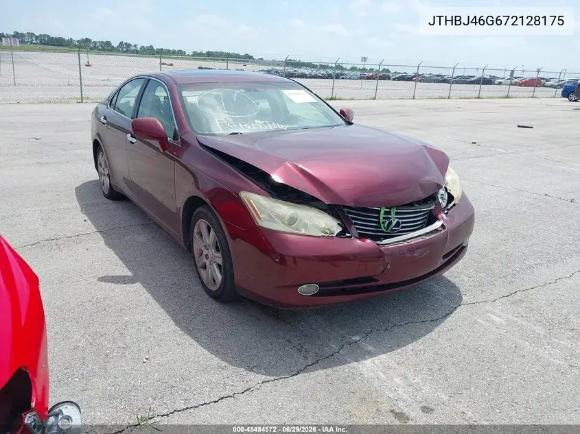 2007 Lexus Es 350 VIN: JTHBJ46G672128175 Lot: 45484572