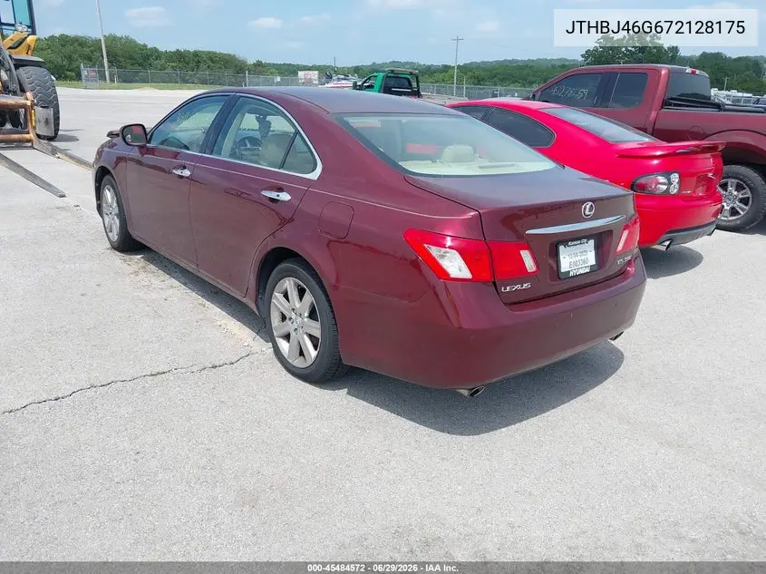 2007 Lexus Es 350 VIN: JTHBJ46G672128175 Lot: 45484572
