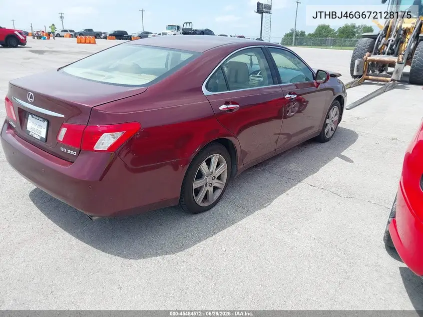 2007 Lexus Es 350 VIN: JTHBJ46G672128175 Lot: 45484572