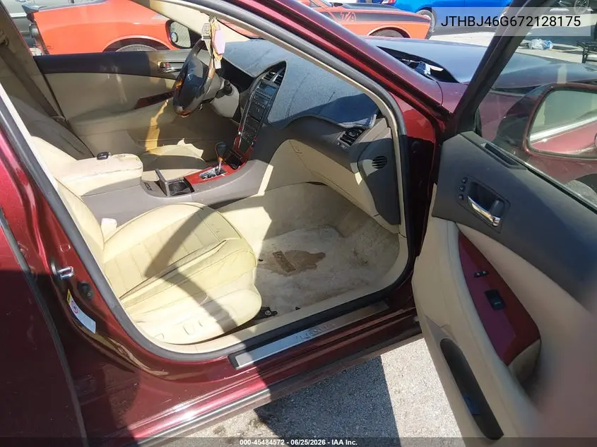 2007 Lexus Es 350 VIN: JTHBJ46G672128175 Lot: 45484572