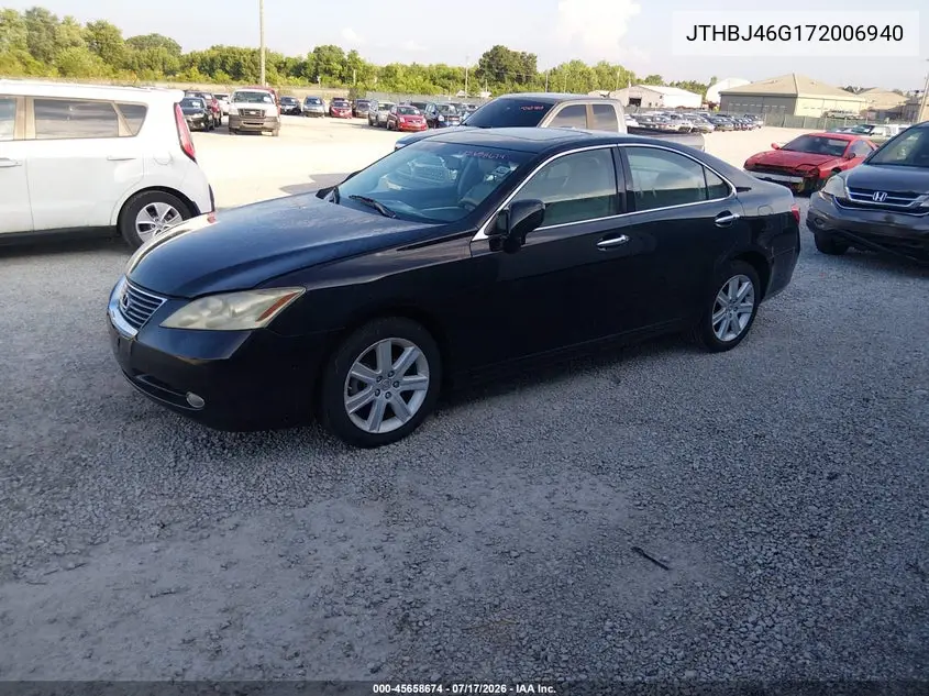 2007 Lexus Es 350 VIN: JTHBJ46G172006940 Lot: 45658674