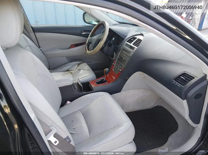 2007 Lexus Es 350 VIN: JTHBJ46G172006940 Lot: 45658674
