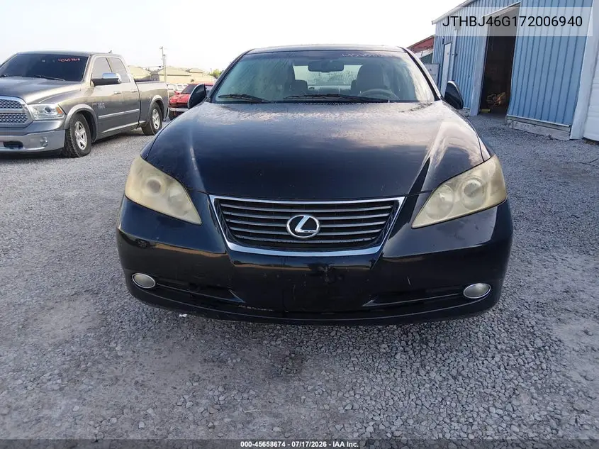 2007 Lexus Es 350 VIN: JTHBJ46G172006940 Lot: 45658674