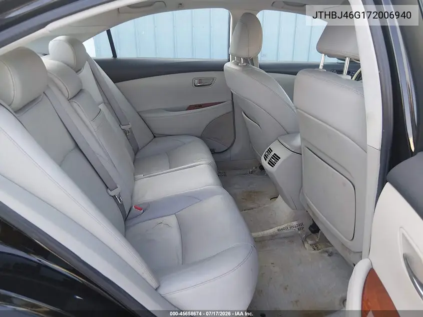 2007 Lexus Es 350 VIN: JTHBJ46G172006940 Lot: 45658674