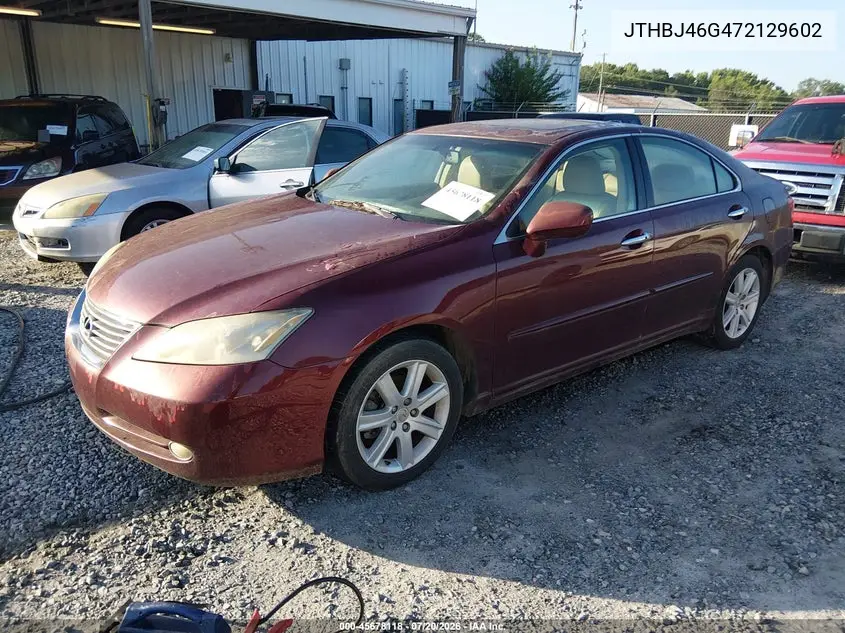2007 Lexus Es 350 VIN: JTHBJ46G472129602 Lot: 45678118
