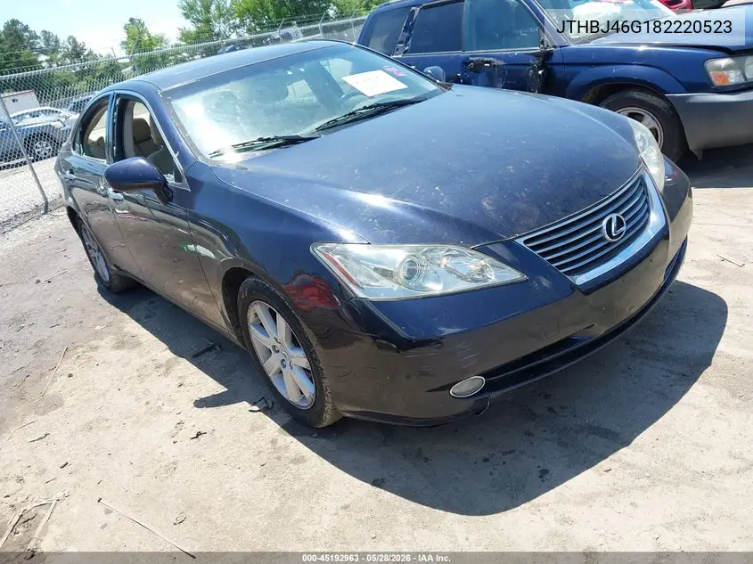 2008 Lexus Es 350 VIN: JTHBJ46G182220523 Lot: 45192963