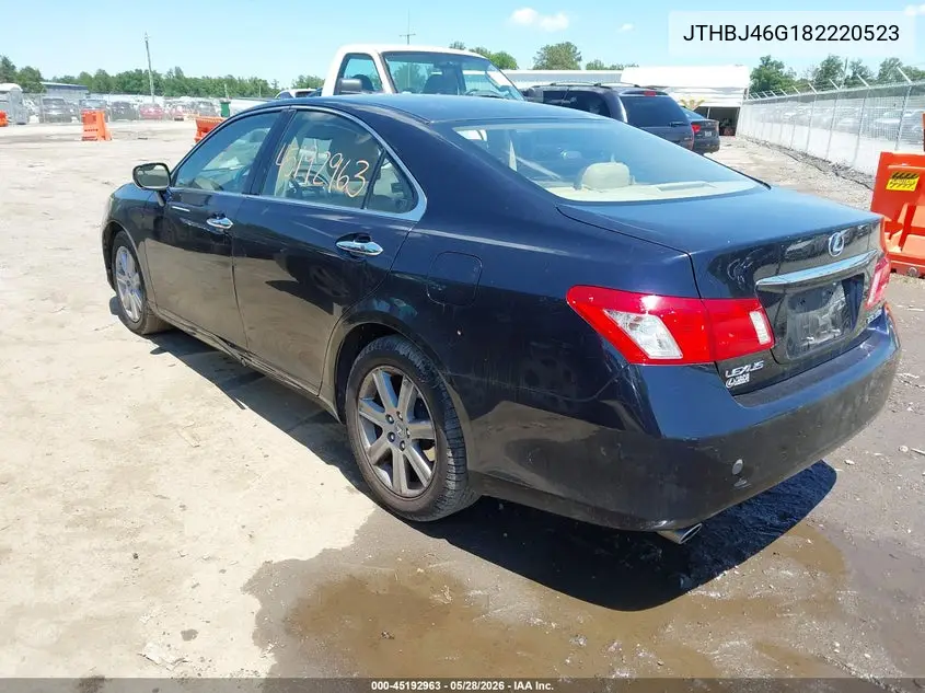 2008 Lexus Es 350 VIN: JTHBJ46G182220523 Lot: 45192963