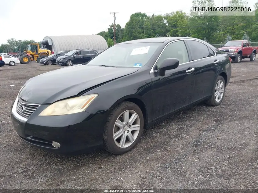 2008 Lexus Es 350 VIN: JTHBJ46G982225016 Lot: 45541139