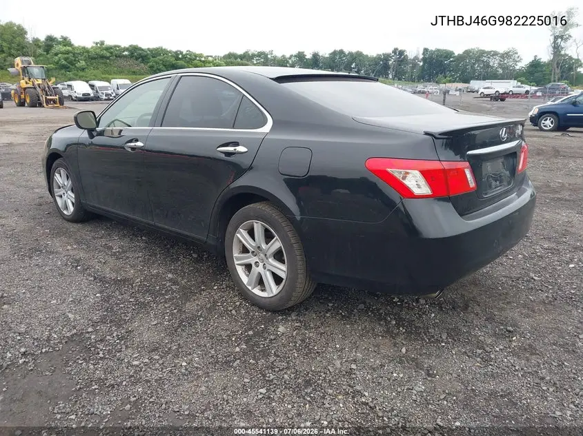 2008 Lexus Es 350 VIN: JTHBJ46G982225016 Lot: 45541139