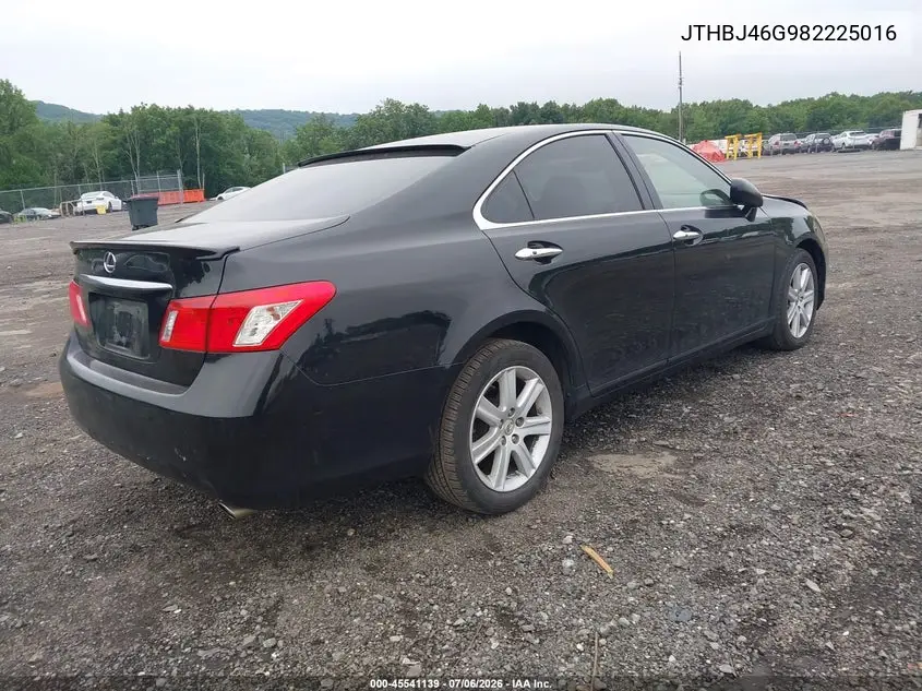 2008 Lexus Es 350 VIN: JTHBJ46G982225016 Lot: 45541139