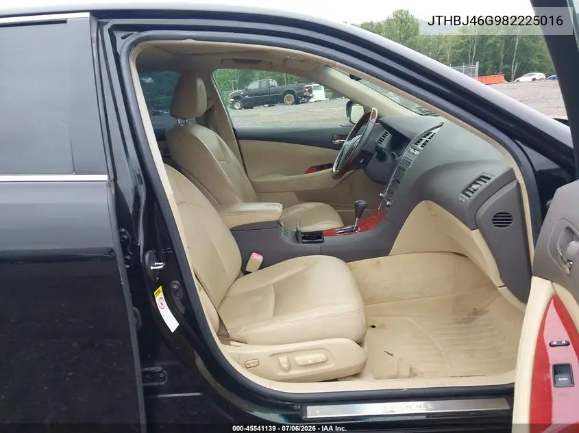2008 Lexus Es 350 VIN: JTHBJ46G982225016 Lot: 45541139
