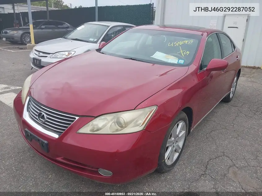 2009 Lexus Es 350 VIN: JTHBJ46G292287052 Lot: 45180953