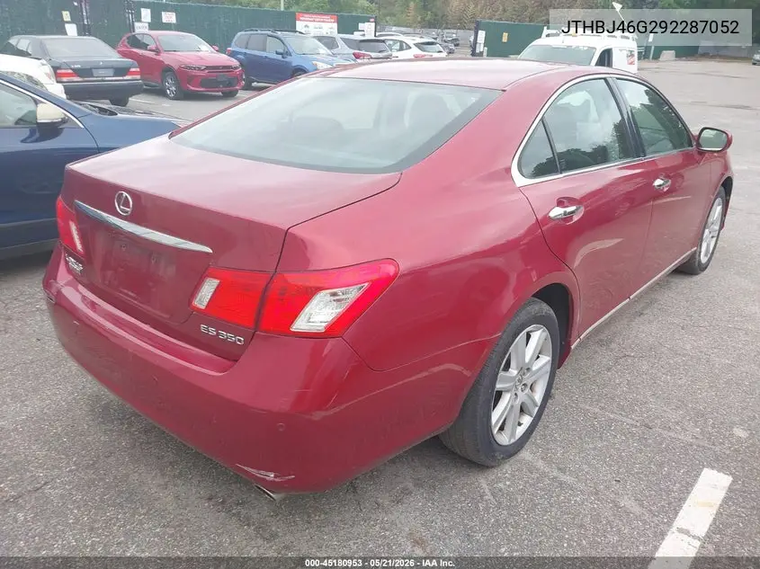 2009 Lexus Es 350 VIN: JTHBJ46G292287052 Lot: 45180953