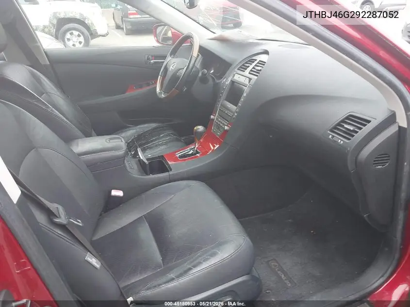 2009 Lexus Es 350 VIN: JTHBJ46G292287052 Lot: 45180953