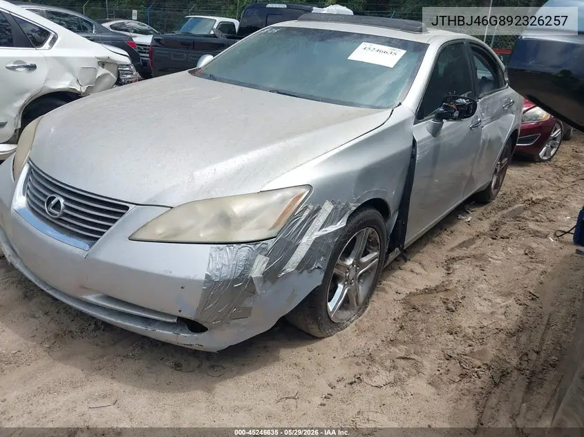 2009 Lexus Es 350 VIN: JTHBJ46G892326257 Lot: 45246635