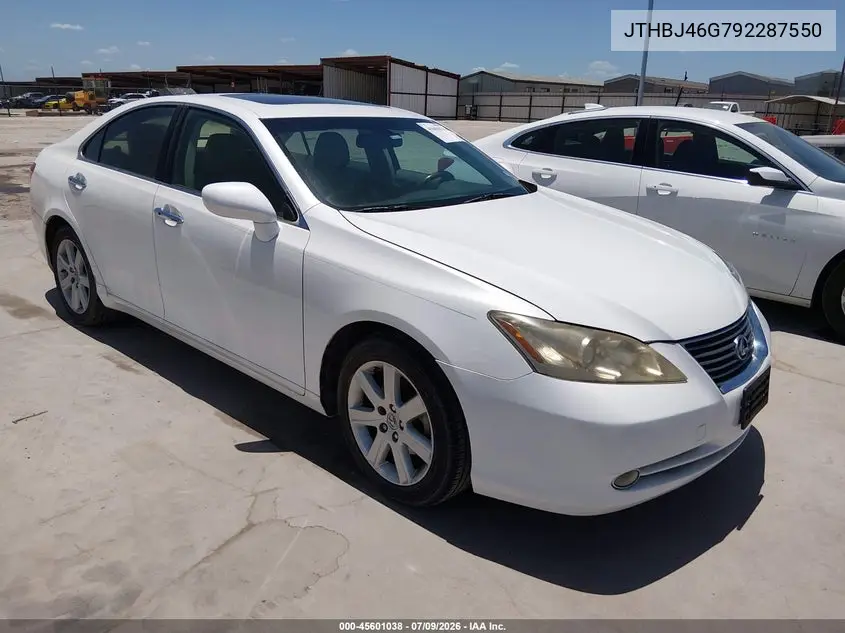 2009 Lexus Es 350 VIN: JTHBJ46G792287550 Lot: 45601038