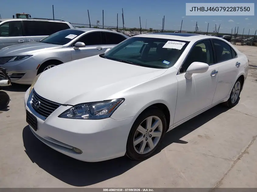 2009 Lexus Es 350 VIN: JTHBJ46G792287550 Lot: 45601038