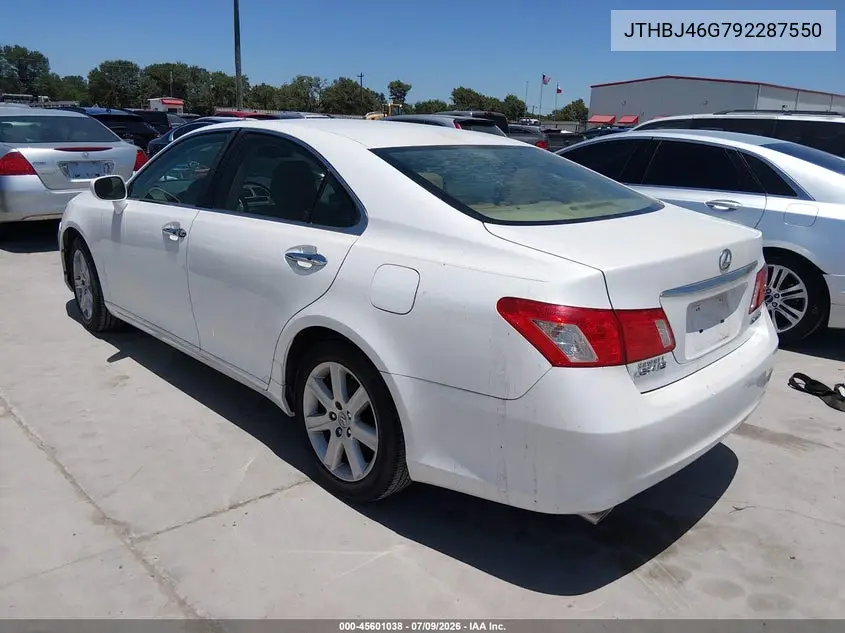 2009 Lexus Es 350 VIN: JTHBJ46G792287550 Lot: 45601038