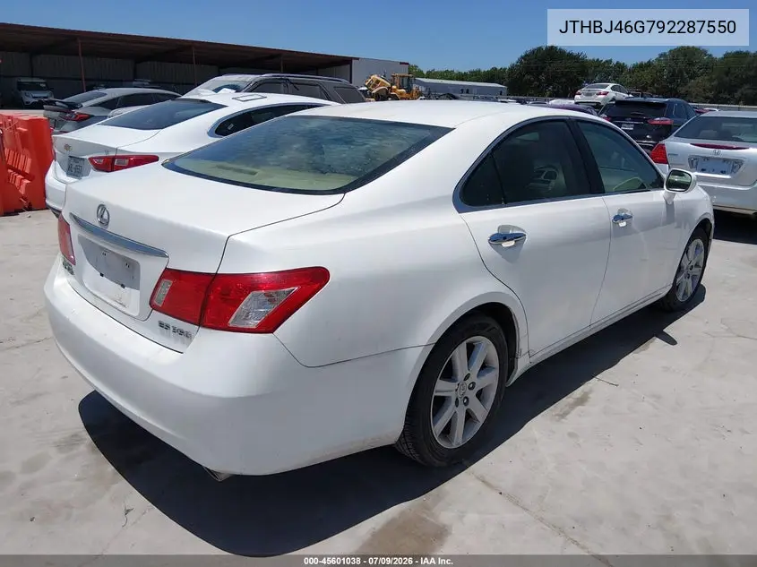 2009 Lexus Es 350 VIN: JTHBJ46G792287550 Lot: 45601038