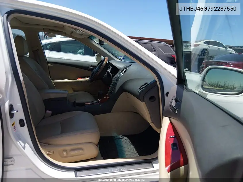 2009 Lexus Es 350 VIN: JTHBJ46G792287550 Lot: 45601038