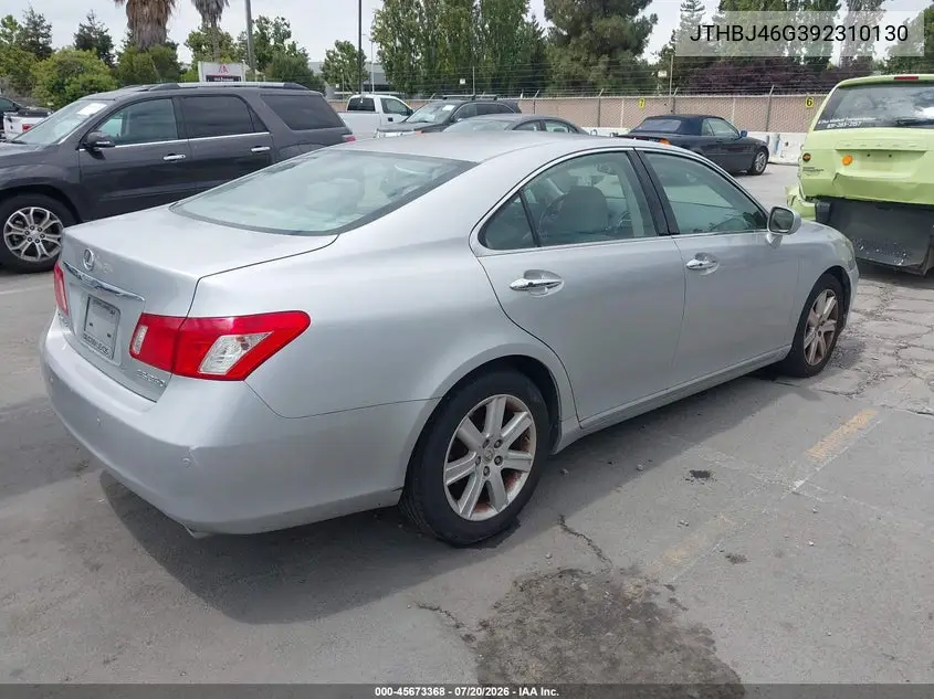 2009 Lexus Es 350 VIN: JTHBJ46G392310130 Lot: 45673368