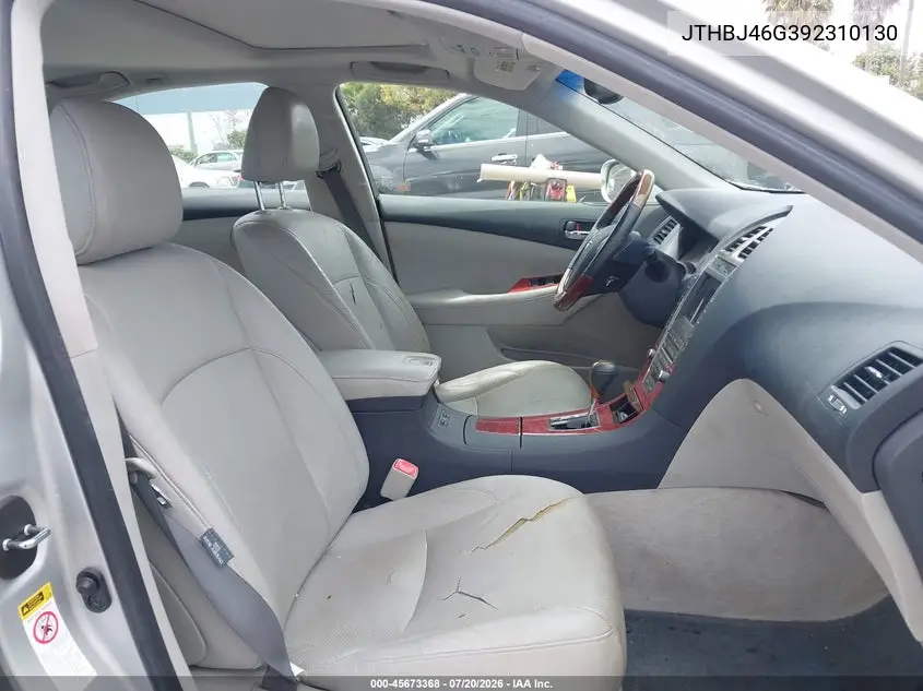 2009 Lexus Es 350 VIN: JTHBJ46G392310130 Lot: 45673368