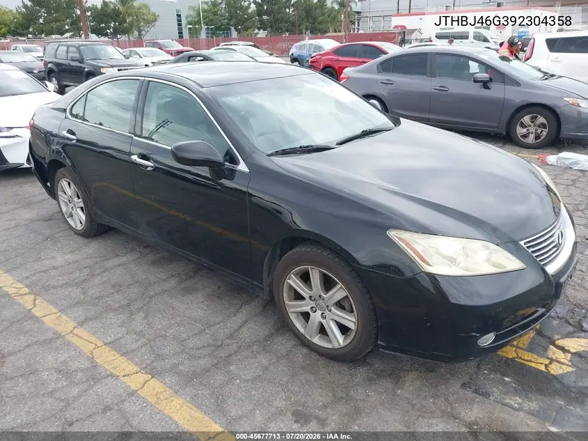 2009 Lexus Es 350 VIN: JTHBJ46G392304358 Lot: 45677713